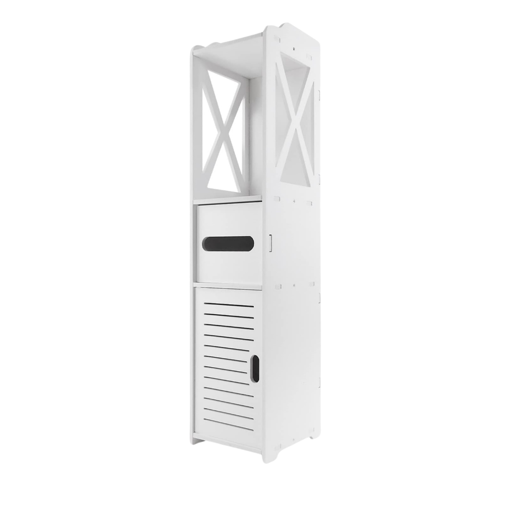 Waterproof Bathroom Cabinet - Compact Freestanding Storage 80x18x20cm