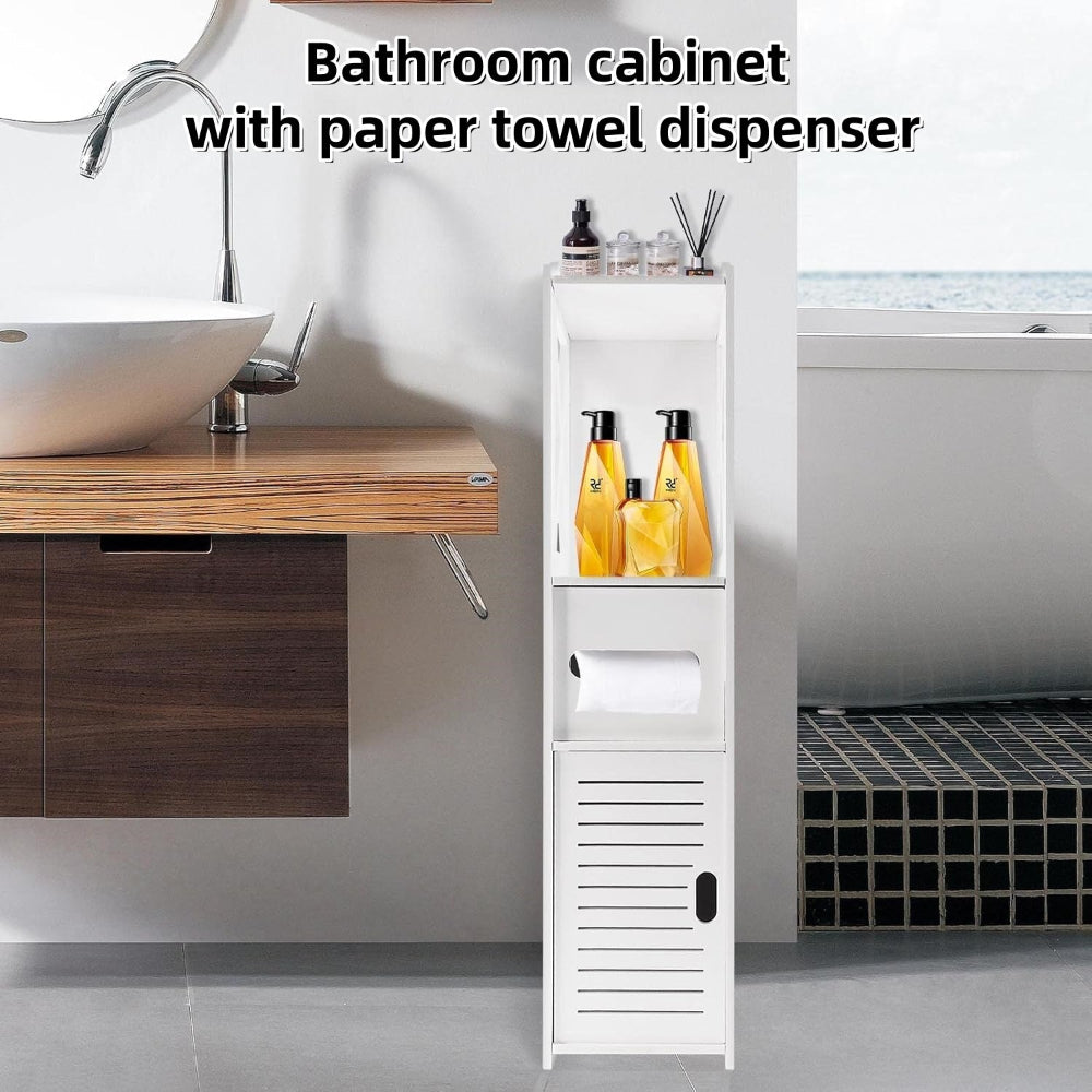 Waterproof Bathroom Cabinet - Compact Freestanding Storage 80x18x20cm