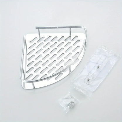 Stainless Steel Shower Caddy: Corner Shelf Organizer