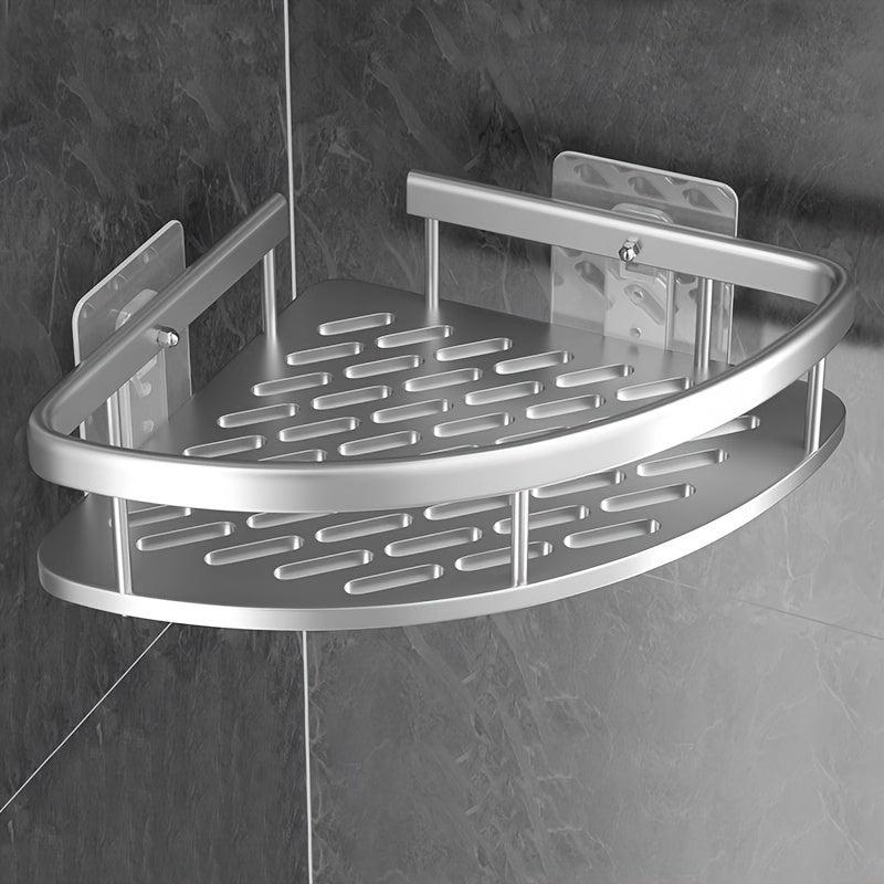 Stainless Steel Shower Caddy: Corner Shelf Organizer