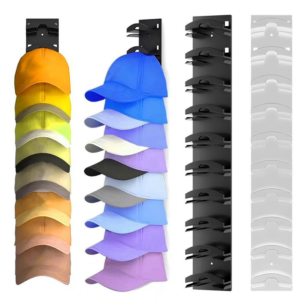 Baseball Cap Holders: Wall-Mounted Hat Racks, 2Pcs Set