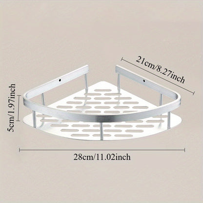 Stainless Steel Shower Caddy: Corner Shelf Organizer