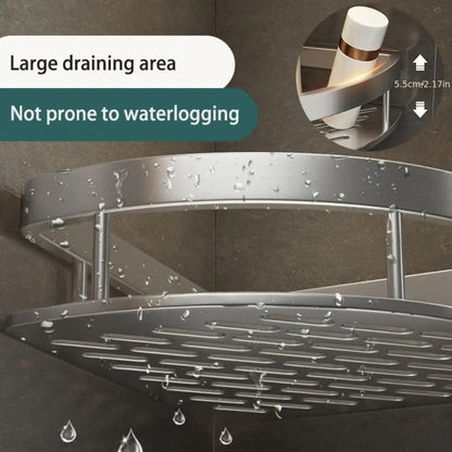 Stainless Steel Shower Caddy: Corner Shelf Organizer