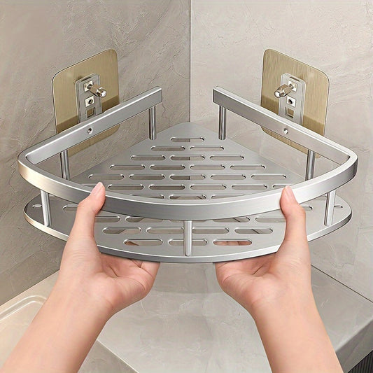 Stainless Steel Shower Caddy: Corner Shelf Organizer